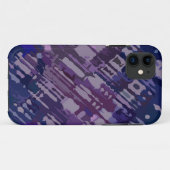 Coques Case-Mate iPhone Conception des plaques - magenta bleu (Dos (Horizontal))