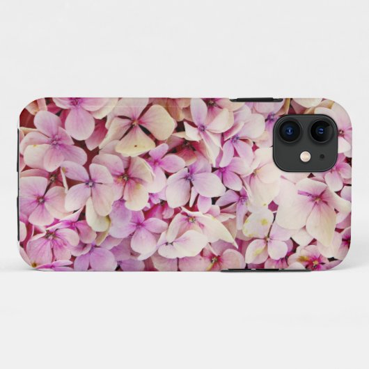 Coques Case-Mate iPhone Conception d'Hydrangées roses (Dos (Horizontal))