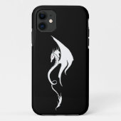 Coques Case-Mate iPhone Conception d'illustration de dragon tribal noir et (Dos)