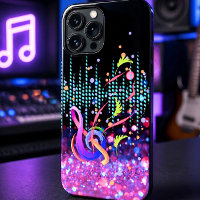 Conception d'onde sonore de clé abstraite colorée