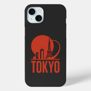 Coque iPhone 15 Mini Conception du cercle Skyline de Tokyo