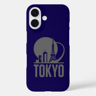 Coques iPhone 16 Conception du cercle Skyline de Tokyo