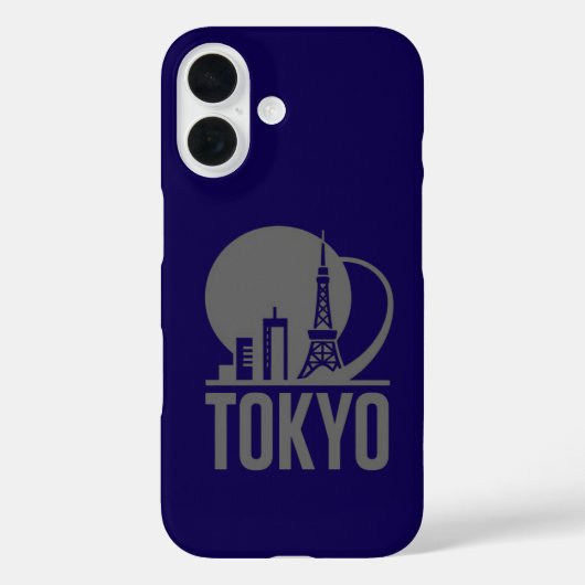 Coques Case-Mate iPhone Conception du cercle Skyline de Tokyo (Verso)
