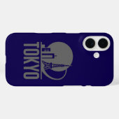 Coques Case-Mate iPhone Conception du cercle Skyline de Tokyo (Verso (horizontal))