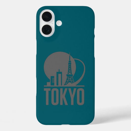 Coques Case-Mate iPhone Conception du cercle Skyline de Tokyo (Verso)