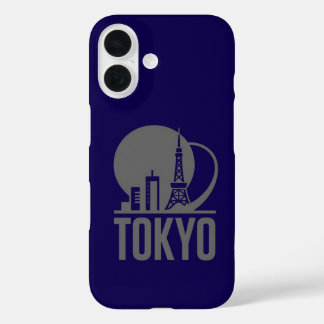 Coques iPhone 16 Conception du cercle Skyline de Tokyo