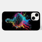 Coques Case-Mate iPhone Conception Du Cerveau Avec Explosion De Bulbe Colo (Verso (horizontal))