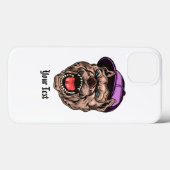 Coques Case-Mate iPhone Conception du vecteur chien (Verso (horizontal))