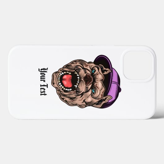 Coques Case-Mate iPhone Conception du vecteur chien (Verso (horizontal))