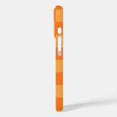 Coques Case-Mate iPhone Conception du vérificateur orange clair et foncé (Verso / Gauche)