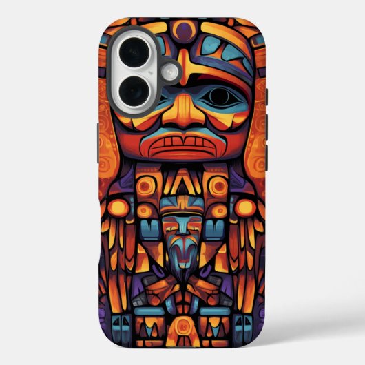 Coques Case-Mate iPhone Conception d'un Totem amérindien (Verso)