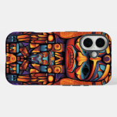 Coques Case-Mate iPhone Conception d'un Totem amérindien (Verso (horizontal))