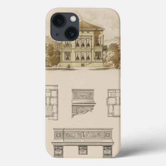 Coques Case-Mate iPhone Conception d'une propriété avec plans d'intérieur (Verso)