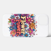 Coques Case-Mate iPhone Conception dynamique de l'énergie des fleurs avec (Verso (horizontal))