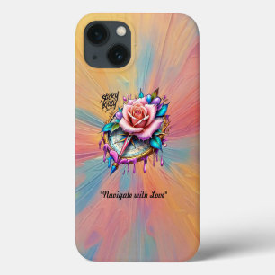 Case-Mate iPhone Case "Conception Élégante de Rose des Vents"
