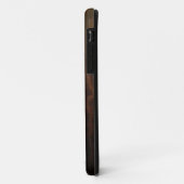 Coques Case-Mate iPhone Conception en bois foncée antique (Dos/Gauche)