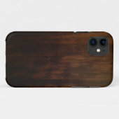 Coques Case-Mate iPhone Conception en bois foncée antique (Dos (Horizontal))