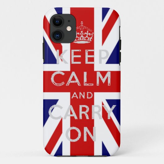 Coques Case-Mate iPhone CONCEPTION EN DETRESSE Gardez votre calme et conti (Dos)