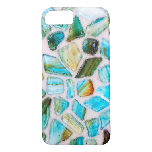 Coques Case-Mate iPhone conception en mosaïque de pierre d'agate (Dos)