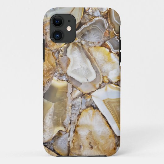 Coques Case-Mate iPhone conception en pierre de géode poli (Dos)