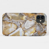 Coques Case-Mate iPhone conception en pierre de géode poli (Dos (Horizontal))