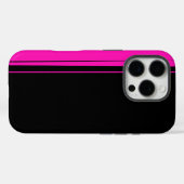 Coques Case-Mate iPhone Conception en rose et noir (Verso (horizontal))