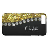 Coques Case-Mate iPhone Conception fascinante chique de Bling (Dos (Horizontal))