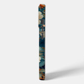 Coques Case-Mate iPhone Conception florale de Camélia blanc (Verso / Gauche)