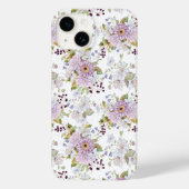 Coques Case-Mate iPhone Conception Florale de Chic Fleur Sauvage Rose (Verso)