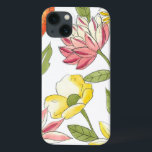 Etui iPhone 13 Conception florale de jardin avec l'arrière - plan<br><div class="desc">Ce de jardin de caractéristiques de conception les couleurs lumineuses florales de façon saisissante sur un fond blanc pâle,  faisant les fleurs tiennent bien plus. Une peinture extraordinaire qui peut apporter la couleur et la beauté à n'importe quelle pièce. Achetez-la pour vous-même,  ou donnez-la à aimé comme cadeau !</div>