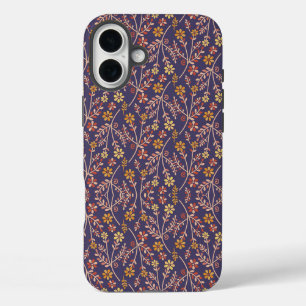 Coques iPhone 16 Plus Conception florale fantaisiste avec des vignes sur