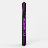 Coques Case-Mate iPhone Conception florale pourpre d'Aum (Dos/Droite)
