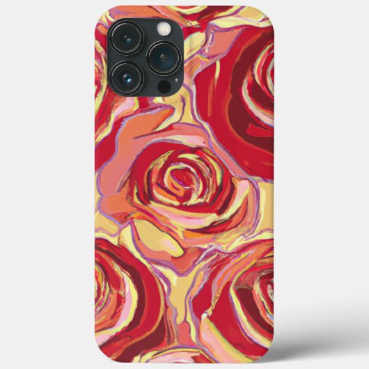 Coques Case-Mate iPhone Conception florale Rose rouge #2 (Verso)