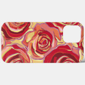 Coques Case-Mate iPhone Conception florale Rose rouge #2 (Verso (horizontal))