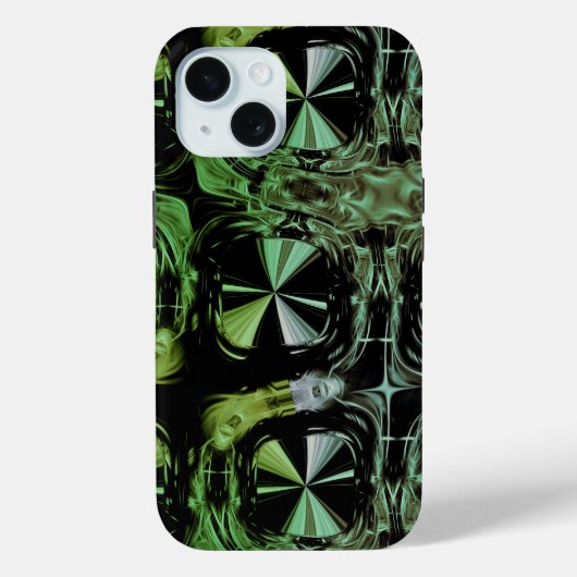 Coques Case-Mate iPhone Conception fractale de plasma électrique futuriste (Verso)