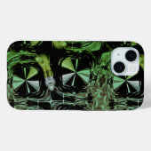 Coques Case-Mate iPhone Conception fractale de plasma électrique futuriste (Verso (horizontal))