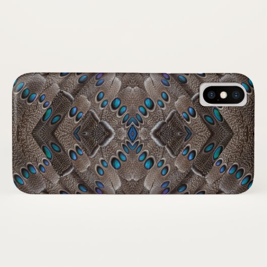 Coques Case-Mate iPhone Conception fractale Phéasant (Dos (Horizontal))