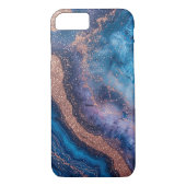 Coques Case-Mate iPhone Conception Géode Abstraite Avec Accents Or Rose (Dos)