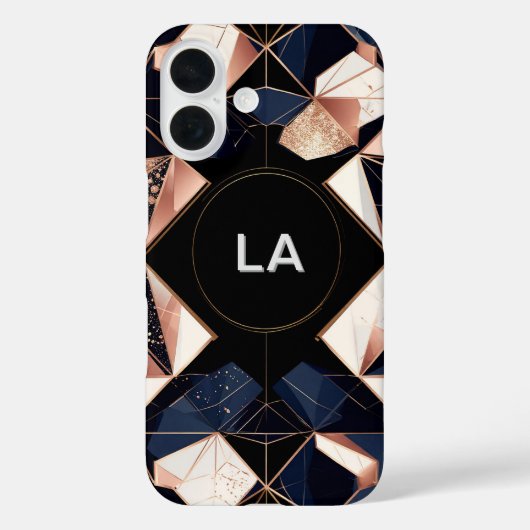 Coques Case-Mate iPhone Conception Géométrique Abstraite avec Paillettes D (Verso)