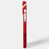 Coques Case-Mate iPhone Conception géométrique abstraite rouge et or (Verso / Gauche)