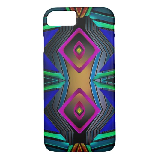 Coques Case-Mate iPhone Conception géométrique colorée (Dos)