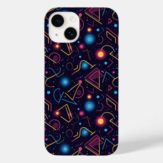 Coques Case-Mate iPhone conception géométrique de néon Abstrait (Verso)