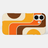 Coques Case-Mate iPhone Conception géométrique de style rétro des années 1 (Verso (horizontal))