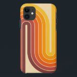 Case-Mate iPhone Case Conception géométrique de style Vintage rétro<br><div class="desc">Design géométrique de style Vintage rétro en orange Brown et jaune.</div>