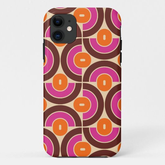 Coques Case-Mate iPhone Conception géométrique du style rétro de la mi-ann (Dos)