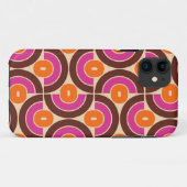 Coques Case-Mate iPhone Conception géométrique du style rétro de la mi-ann (Dos (Horizontal))