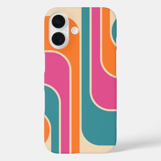 Coques Case-Mate iPhone Conception géométrique rétro moderne (Verso)