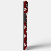 Coques Case-Mate iPhone Conception géométrique rouge et noire frappante (Verso / Droite)