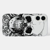 Coques Case-Mate iPhone Conception gothique noir et gris pour l'art sombre (Verso (horizontal))