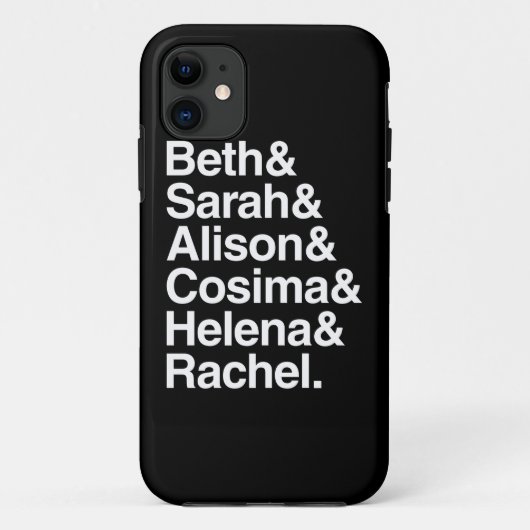 Coques Case-Mate iPhone Conception helvetica orpheline du noir | (Dos)